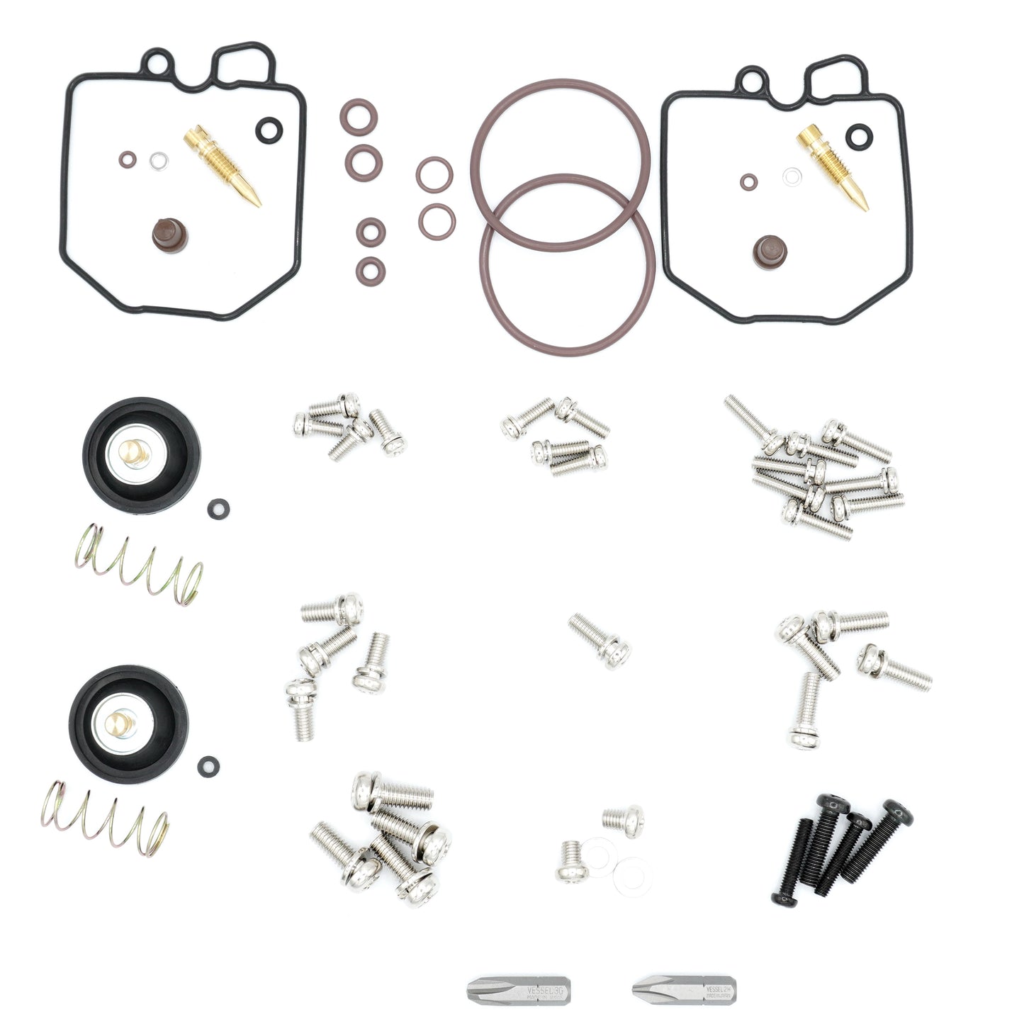 Honda CX500 Complete Carburetor Restoration Kit - For 1978-1982 Models WITHOUT Accelerator Pump
