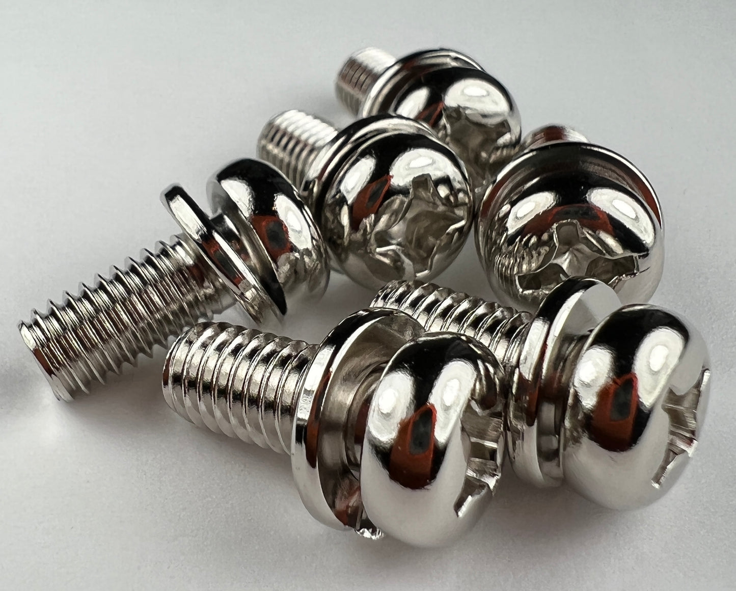 M6x14mm JIS Pan Head Screw with Lock Washer - Bright Plated
