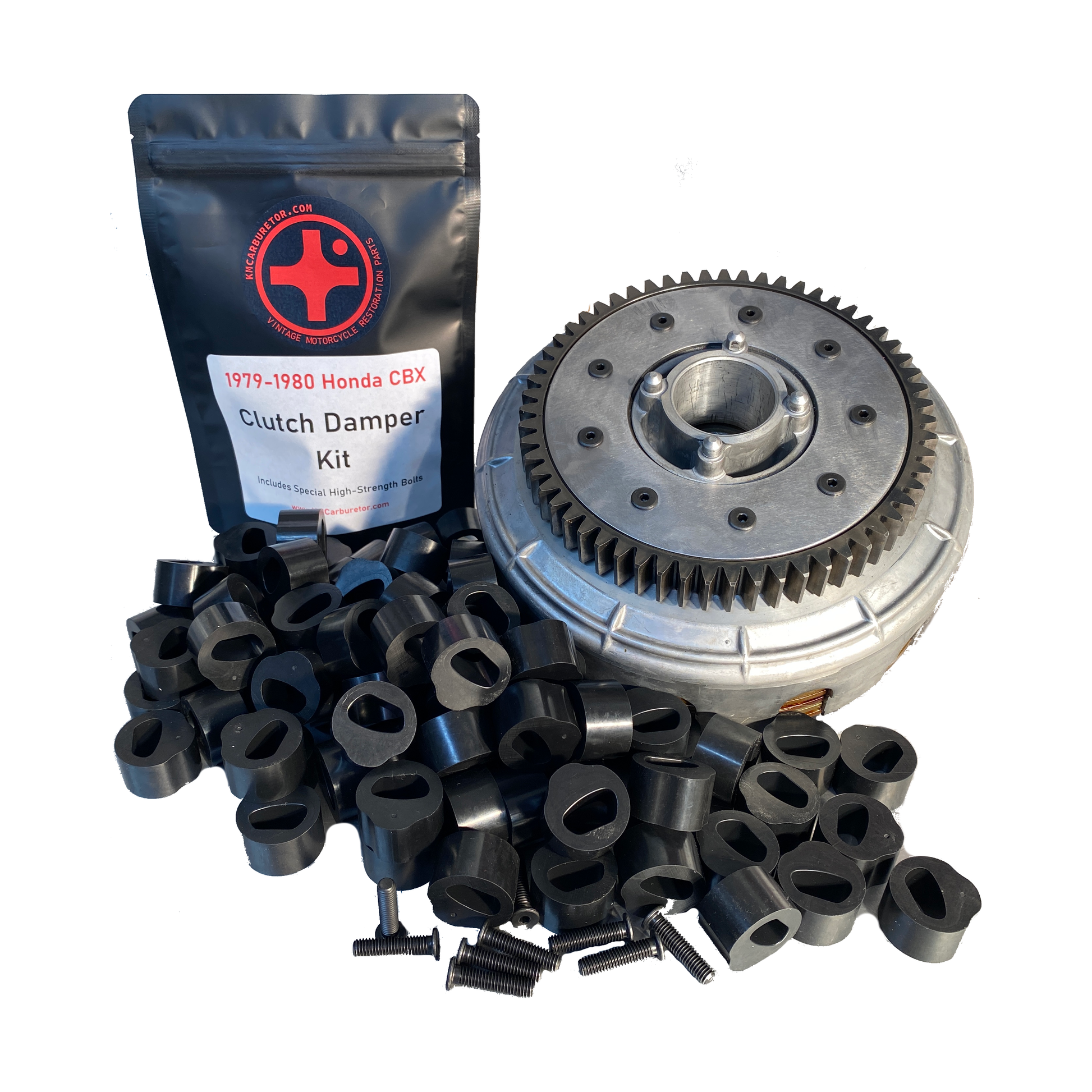 1979 Honda CBX Clutch Damper and Bolt Kit - 6 Dampers & 6 Bolts 1979 Honda CBX Clutch Damper and Bolt Kit - 6 Dampers & 6 Bolts